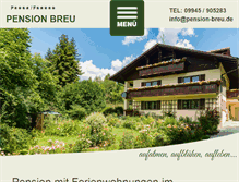 Tablet Screenshot of pension-breu.de